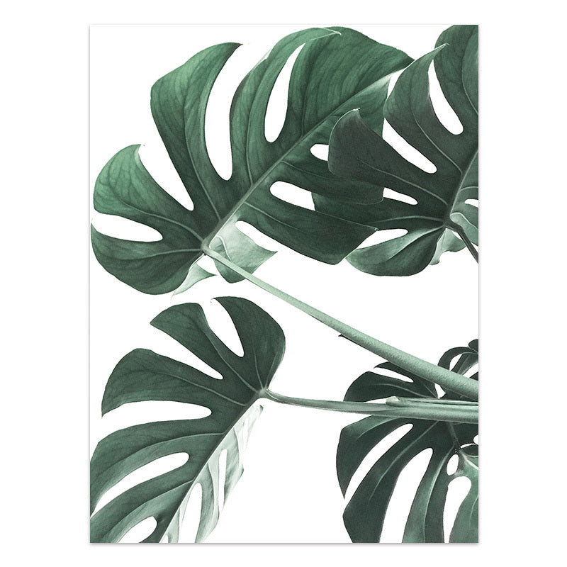 JC-250104PNT-013  Nordic Style Tropical Plants Poster Green Leaves Canvas Print