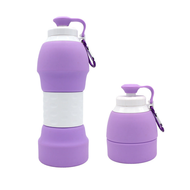 JC-250103DWR-011  Silicone folding water bottle