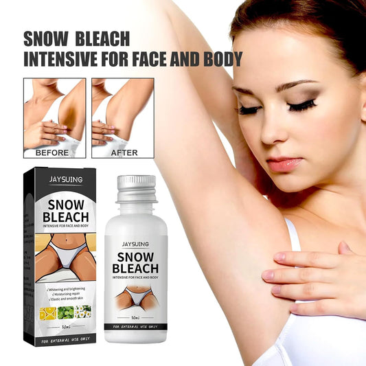 JC-057BCH-24 Snow Bleach Cream For Private Part For Private Part, Intimate Areas-Underarm, Neck, Armpit, Knees, Elbows, Dark Spot Remover Cream, Skin Lightening Bleaching Cream For Intimate Area Skin Lightening