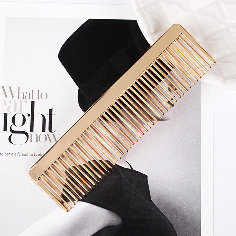 JC-241228BUT-100  Metal Comb Portable Internet Celebrity Hair Comb