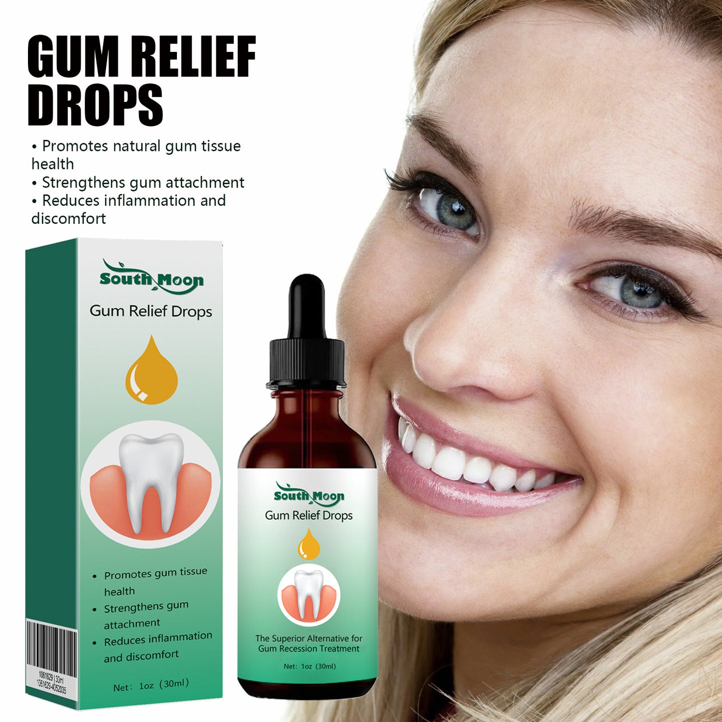 JC-250106ORL-049  Gum Repair Drops Care Gum Relief Periodontal Foaming Oral Cleaning Care Drops