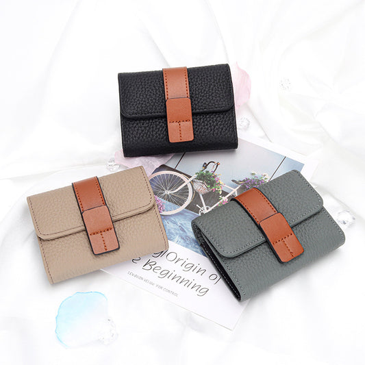 JCP-047WLT-24 Women's Leather Card Holder Small Exquisite High-end Multiple Card Slots