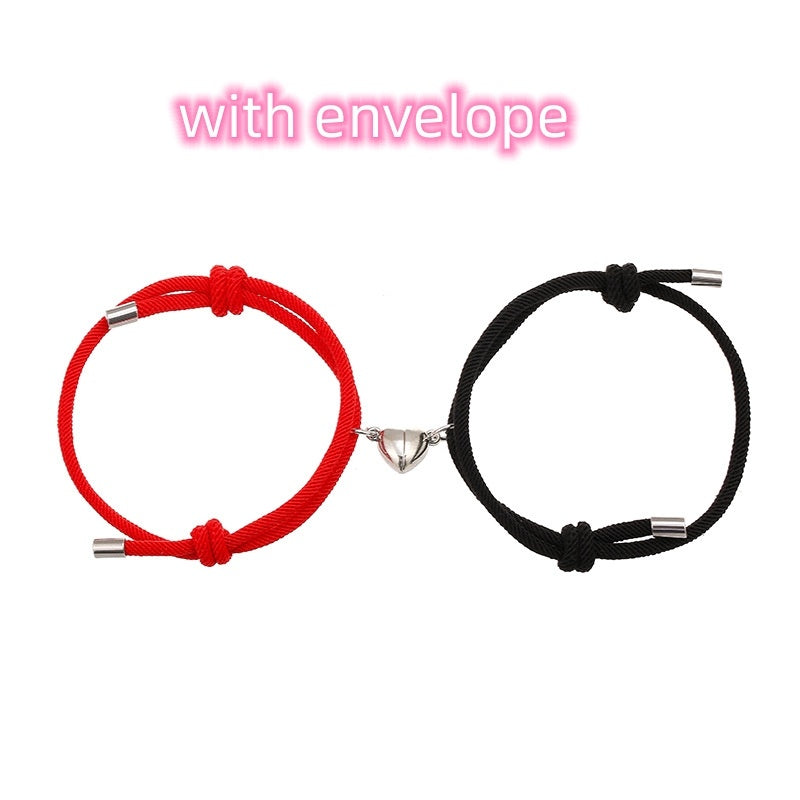 JC-241230BBJ-020  Simple Nylon Love Magnetic Bracelet