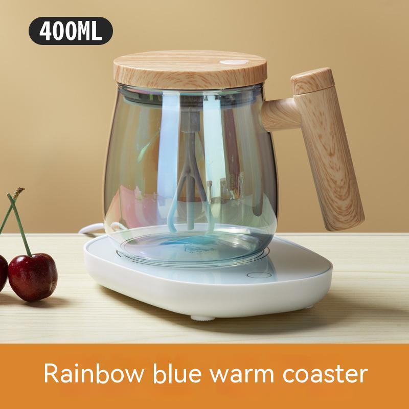 JC-250103DWR-025 400ML Self Stirring Coffee Mug  Electric Mixing Glass Coffee CupHigh Speed Fast Automatic Coffee Cup For Gyms Dining Room Kitchen Gadgets