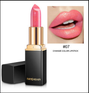 JC-241231MUP-030  Shiny Metallic Lipstick Pearlescent Color Temperature Change Lipstick Gilt Lipstick