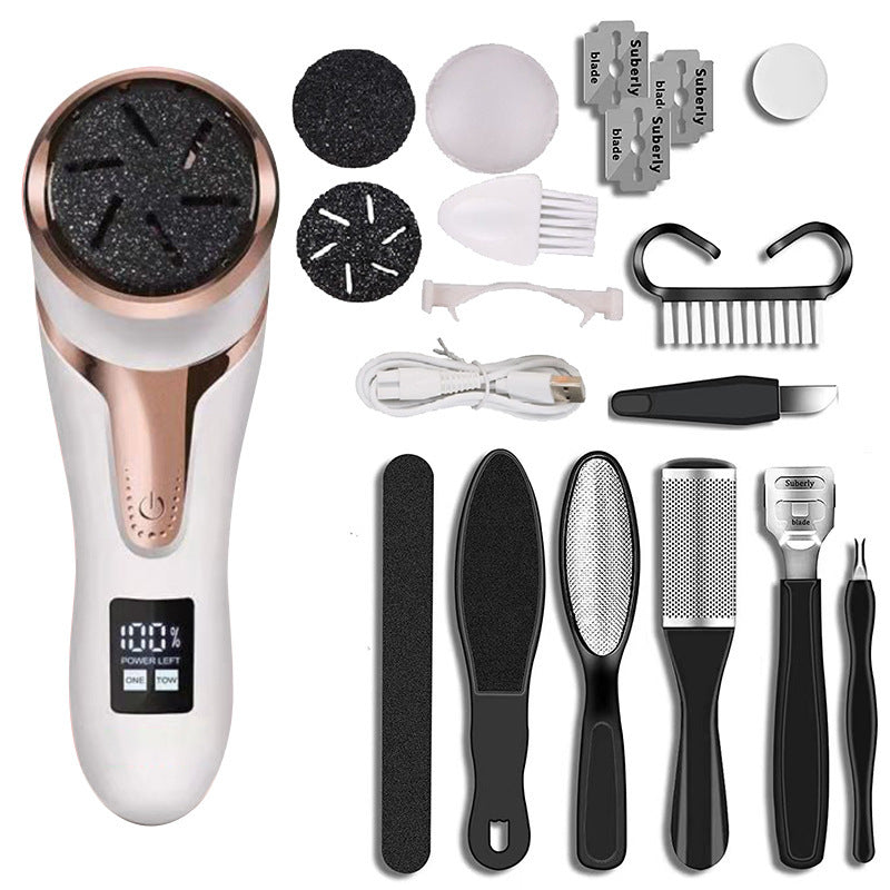 JC-241227PCA-060  LCD Digital Display Electric Vacuum Cleaner Foot Scrubber Exfoliating Pedicure Beauty Supplies Gadgets