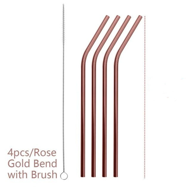 JC-250103DWR-015  Colourful Reusable Stainless Steel Straws