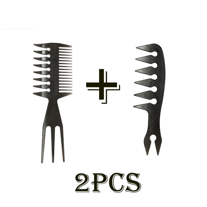 JC-241228BUT-098  Retro oil hair comb shape double-sided comb