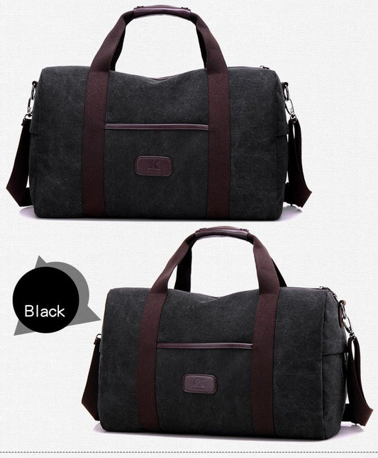 CJ-081BG-24 Vintage Men Canvas handbag High Quality Travel Bags Large Capacity Women Luggage Travel Duffle Bags