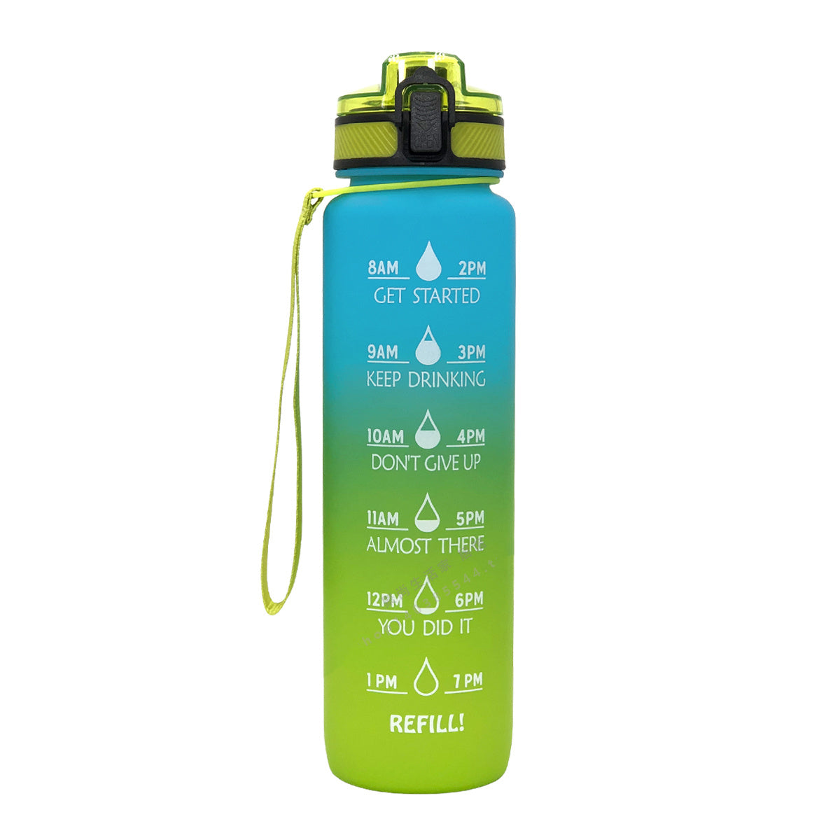 JC-250103DWR-070  10 00Ml Sports Water Bottle Gradient Plastic Water Cup