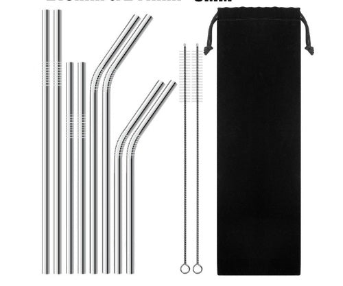 JC-250103DWR-015  Colourful Reusable Stainless Steel Straws