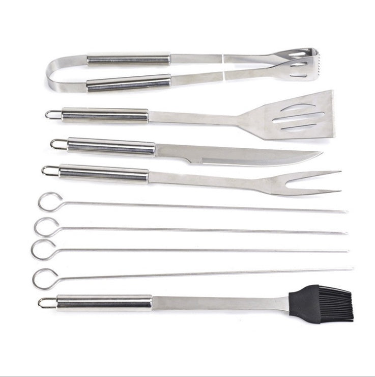 JC-250101DNW-027  10 pieces of bbq barbecue tools outdoor baking utensils