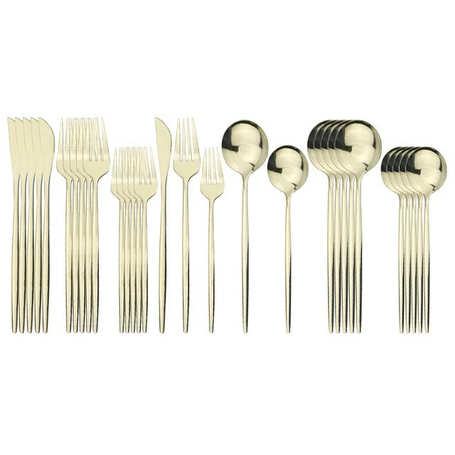 JC-250101DNW-036  Household Stainless Steel Cutlery Cutlery Set