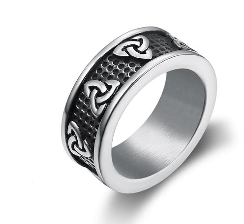 JCR-038RNG-24  Trinity Symbol Ring 925 Sterling Silver