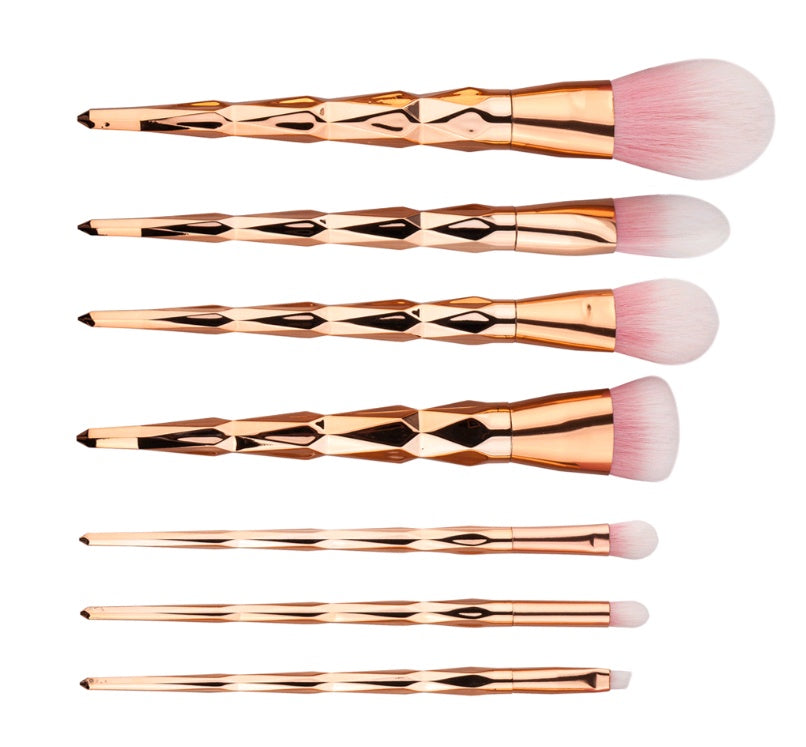 JC-241228BUT-057  7 makeup brushes, makeup tools, diamond makeup brush foundation brush