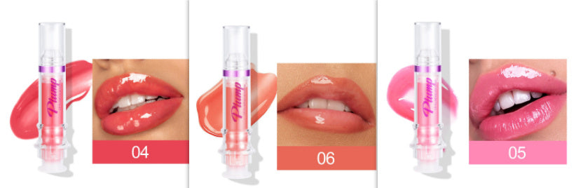 JC-241231MUP-032  New Tube Lip Rich Lip Color Slightly Spicy Lip Honey Lip Glass Mirror Face Lip Mirror Liquid Lipstick