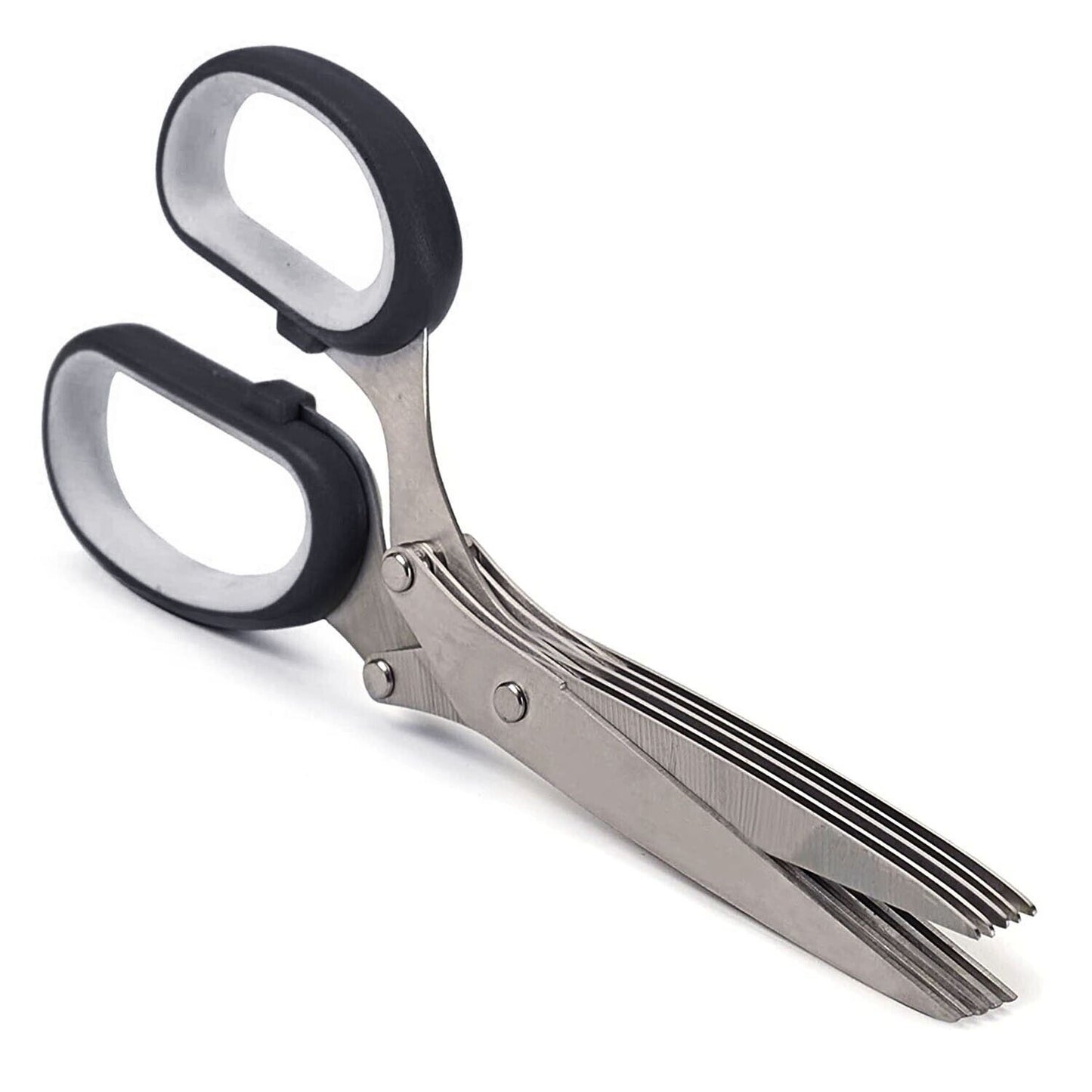 JC-241226KCT-011  Herb Scissors Set With 5 Blades And Cover - Multipurpose Kitchen Shear