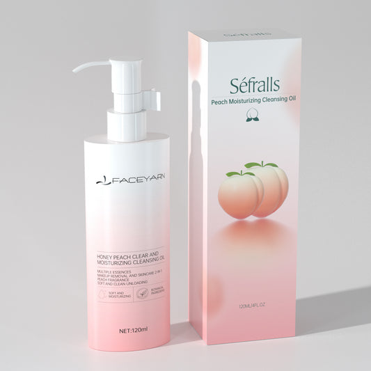 JC-050OL-24 Sefralls Peach Moisturizing Cleansing Oil Natural Ingredients Makeup Removal Oil With Hydrating Jojoba 120ml