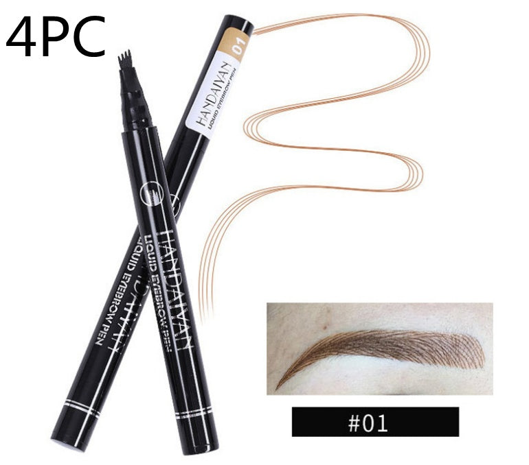 JC-241231MUP-080  Microblading Eyebrow Pencil Waterproof Fork Tip Tattoo Pen Tinted Fine Sketch Eye Brow Pencils Long Lasting Eyebrows