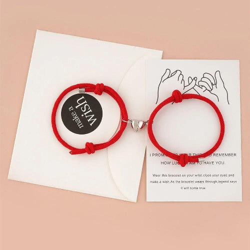 JC-241230BBJ-020  Simple Nylon Love Magnetic Bracelet