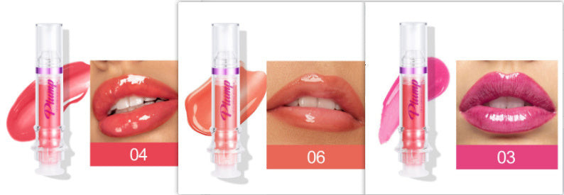 JC-241231MUP-032  New Tube Lip Rich Lip Color Slightly Spicy Lip Honey Lip Glass Mirror Face Lip Mirror Liquid Lipstick