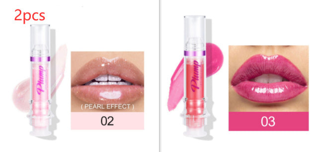 JC-241231MUP-032  New Tube Lip Rich Lip Color Slightly Spicy Lip Honey Lip Glass Mirror Face Lip Mirror Liquid Lipstick