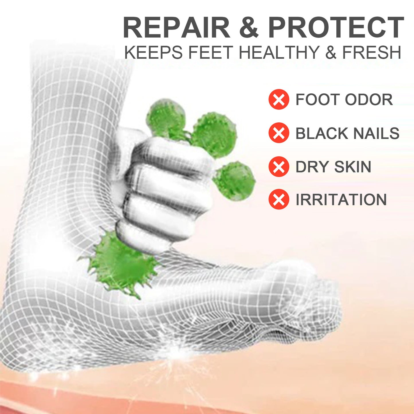 JC-250102NLC-095  Foot Repair Cleaning Softening Hand And Foot Nail Nutrition Care Solution Suit