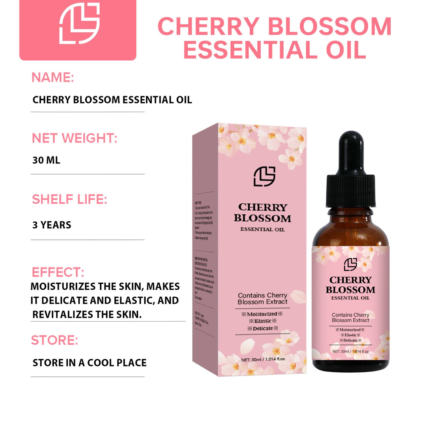 JCM-102OL-24  Cherry Blossom Face Treatment Oil 30ML