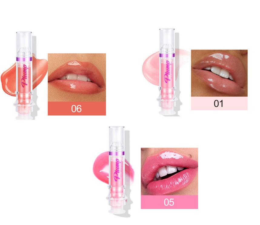 JC-241231MUP-032  New Tube Lip Rich Lip Color Slightly Spicy Lip Honey Lip Glass Mirror Face Lip Mirror Liquid Lipstick