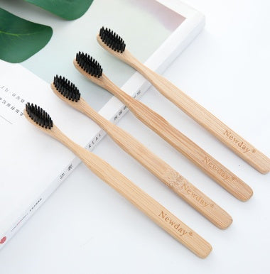 JC-250106ORL-060  Natural Pure Bamboo Toothbrush Portable Soft HairEco Friendly Brushes Oral Cleaning Care Tools