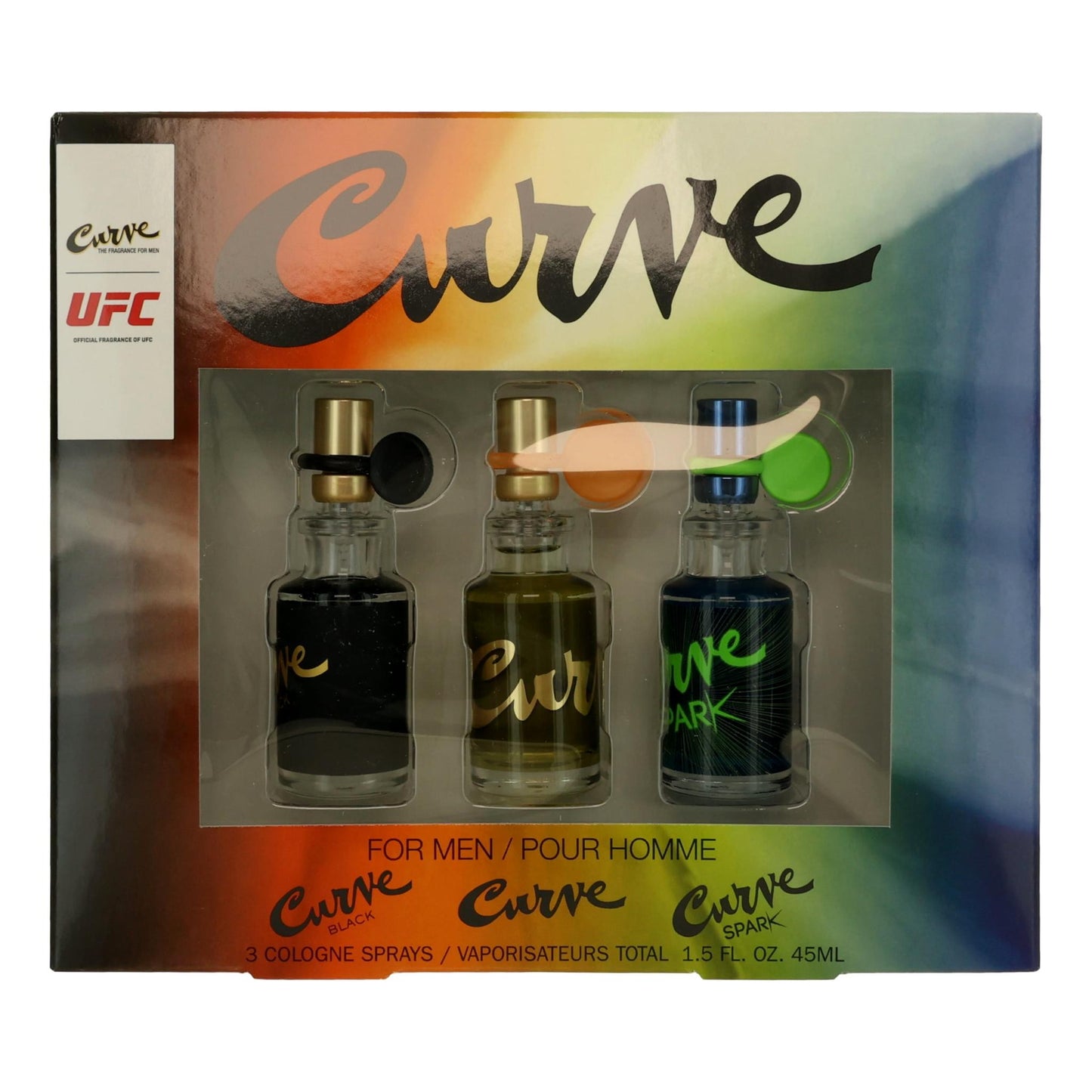 Curve by Liz Claiborne, 3 Piece Variety Coffret set for Men