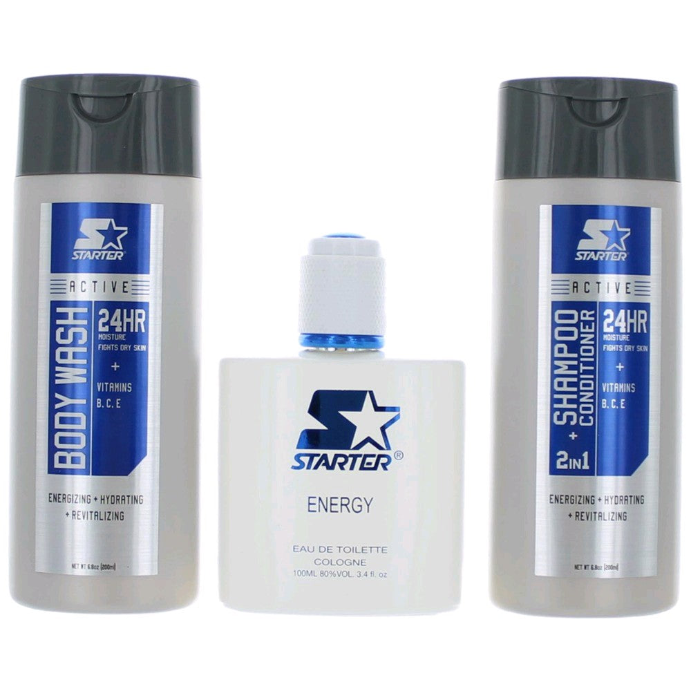 Energy by Starter, 3 Piece Gift Set for Men