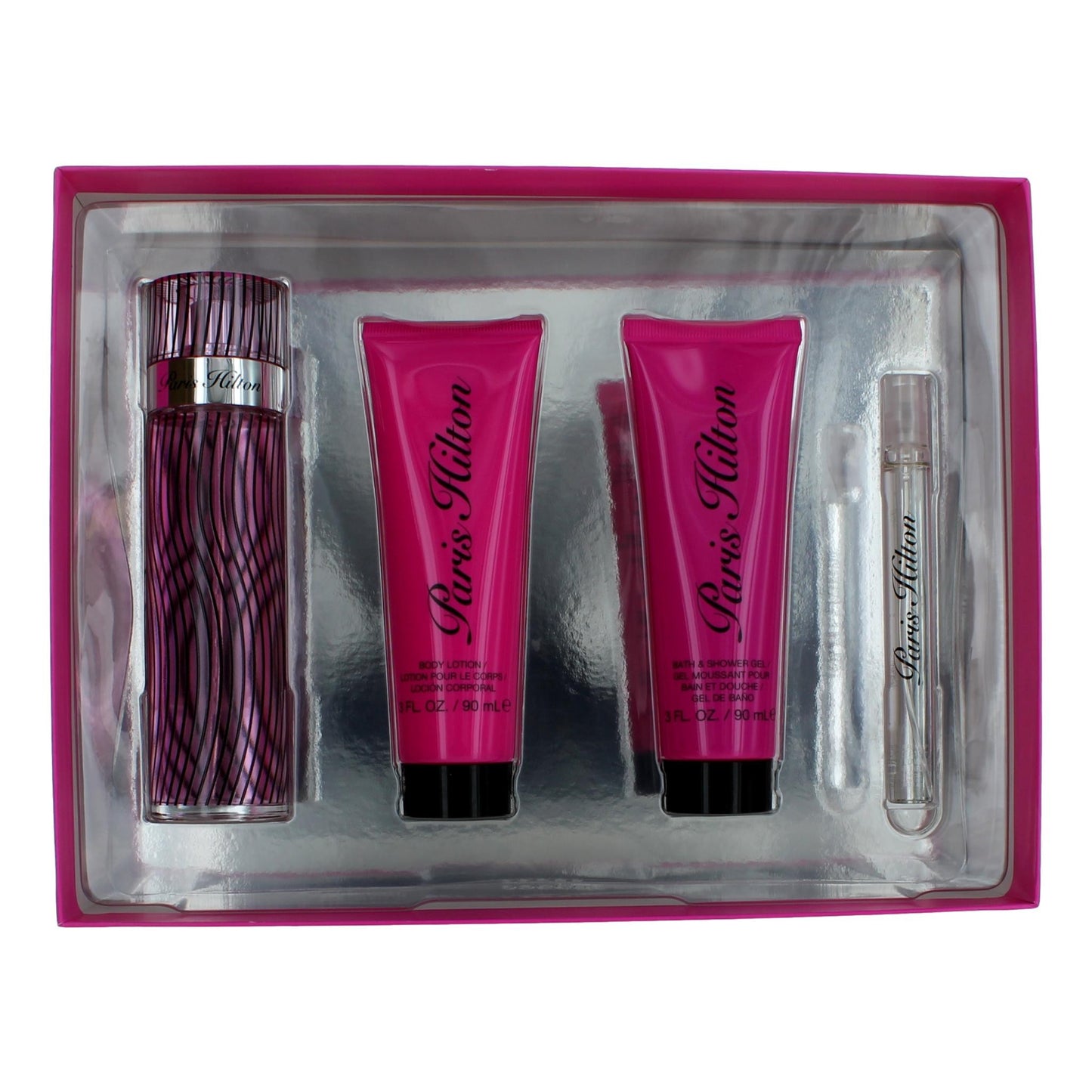 Paris Hilton by Paris Hilton, 4 Piece Gift Set women with Travel Spray