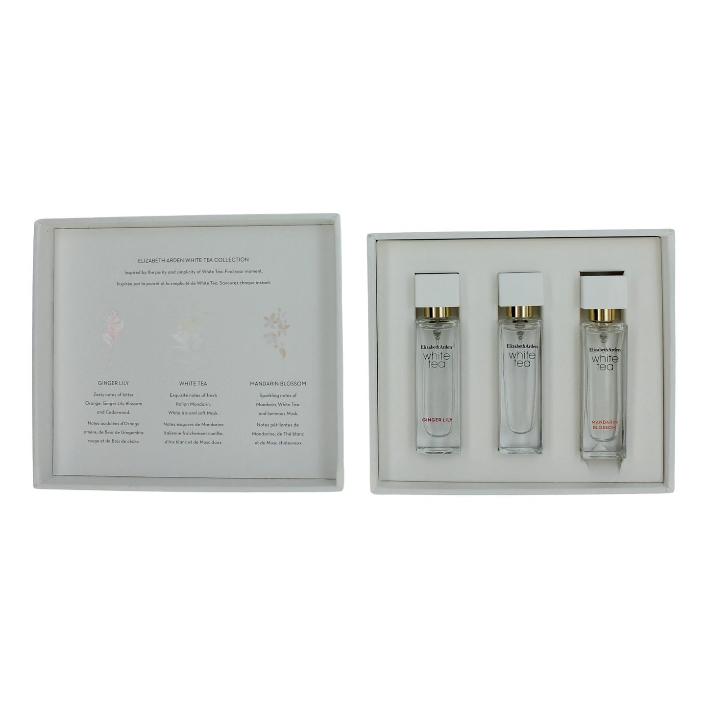 White Tea by Elizabeth Arden, 3 Piece Variety Gift Set for Women