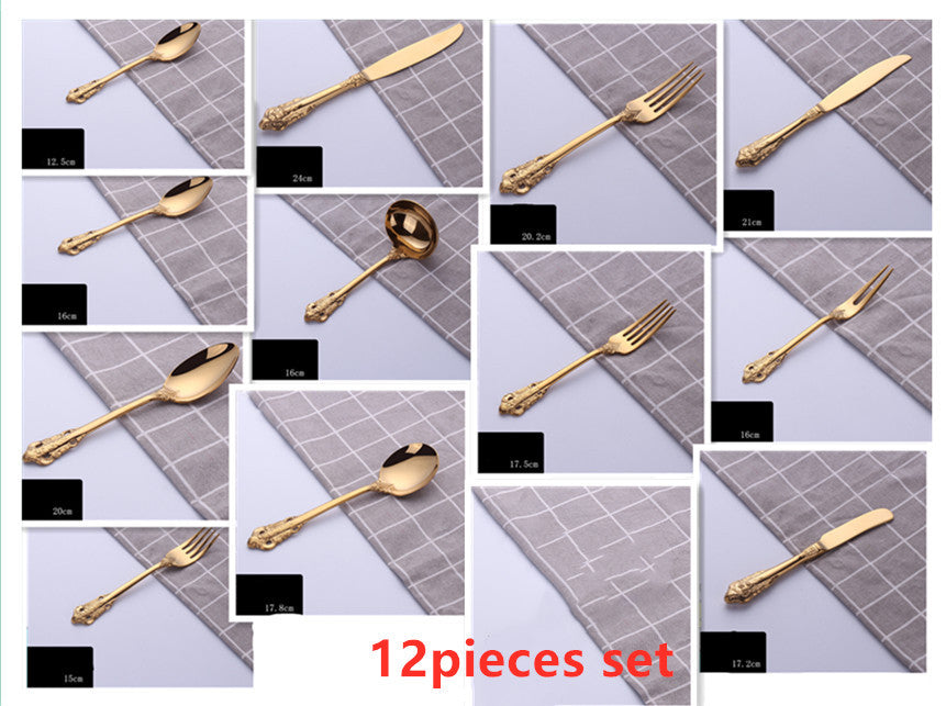 JC-250101DNW-010  Four-piece Stainless Steel Cutlery Spoon