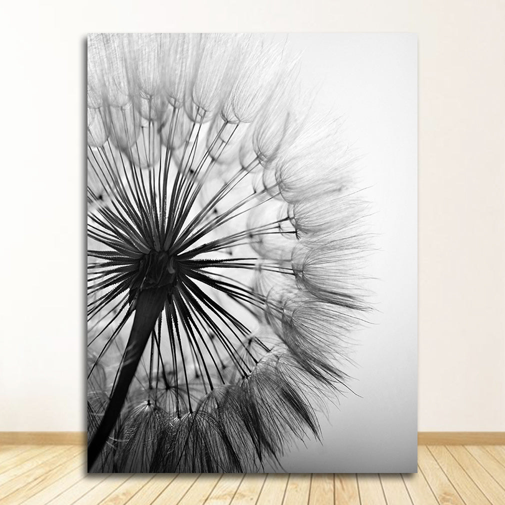 JC-250104PNT-030  Frameless Abstract Dandelion Flower Canvas Painting Living Room Decor