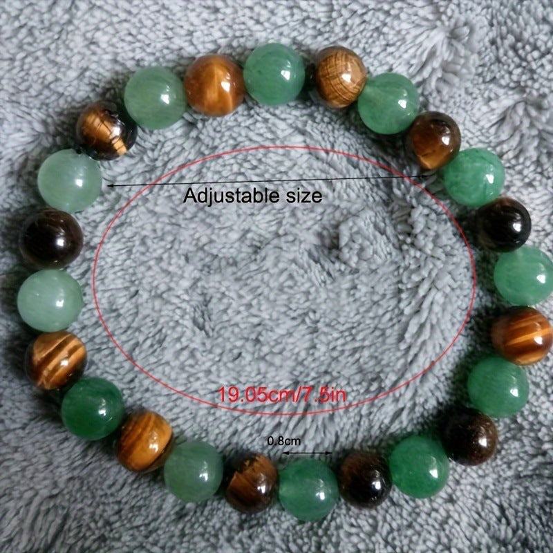 JC-241230BBJ-082  Tiger Eye Beaded Bracelet Bracelet