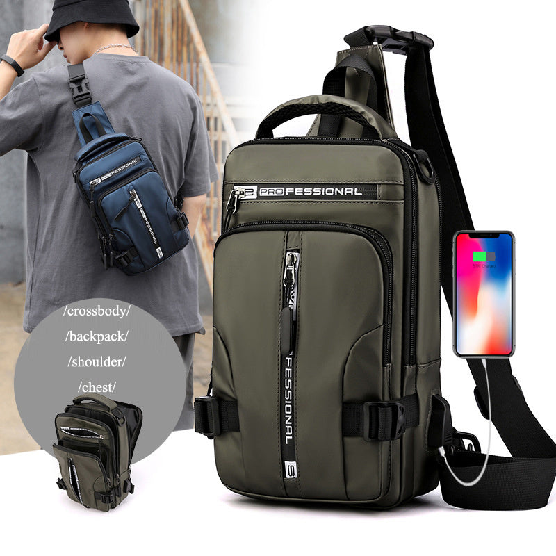 JCBB-058BKP-24  Crossbody Bags Men Multifunctional Backpack Shoulder Chest Bags