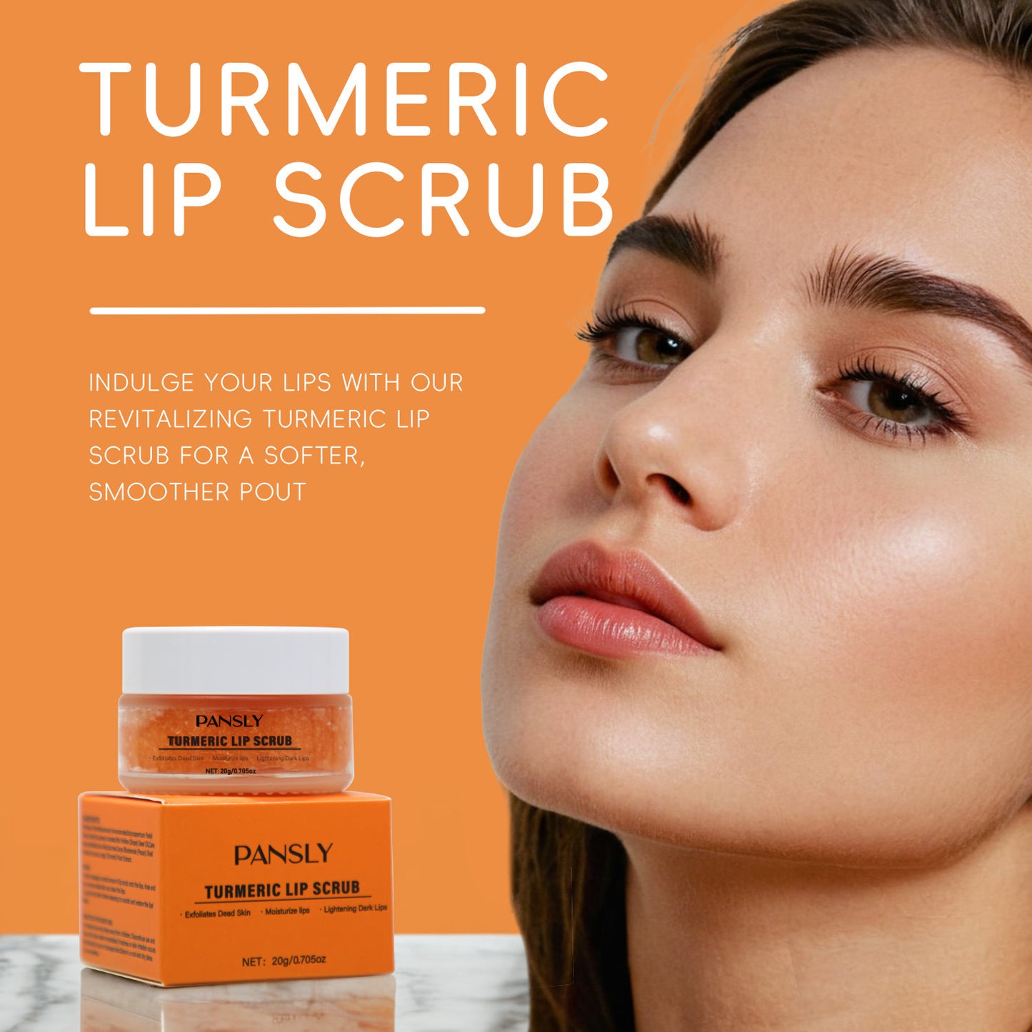 JCM-066CRM-24  Turmeric Lip Scrub Cream Nourishing Moisturizing