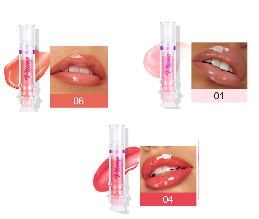 JC-241231MUP-032  New Tube Lip Rich Lip Color Slightly Spicy Lip Honey Lip Glass Mirror Face Lip Mirror Liquid Lipstick