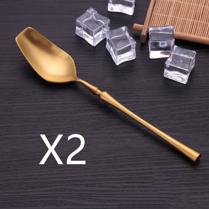 JC-250101DNW-010  Four-piece Stainless Steel Cutlery Spoon