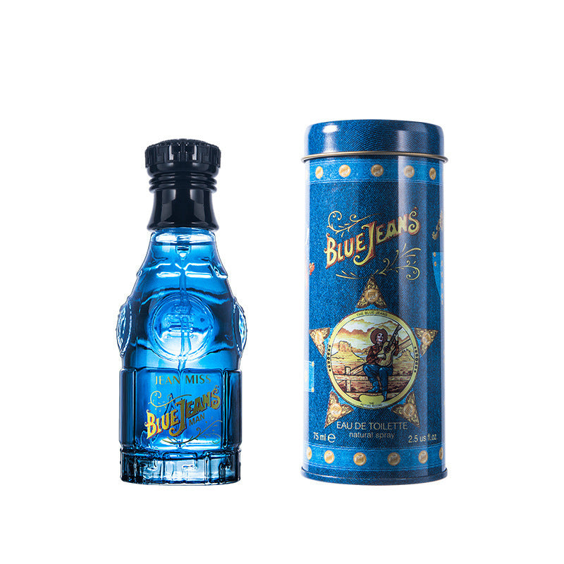 JC-241226MFG-022  Blue Denim Cola Flavor Men's Perfume Azure Long-lasting Natural Cologne 75ml