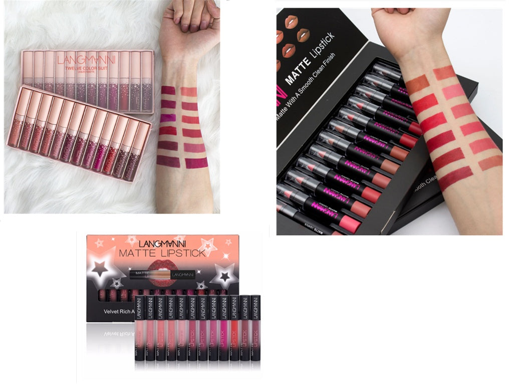 JC-241231MUP-018  Matte Lipstick Waterproof Long-lasting Velvet Lipstick Set