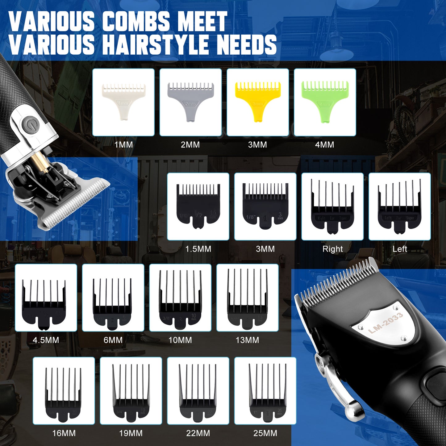 JC-241227PCA-006  Hair Clippers For Men, Professional Cordless Ships From Amazon Sold By BAIYESHENG. Barber Clippers And Beard Trimmer Set