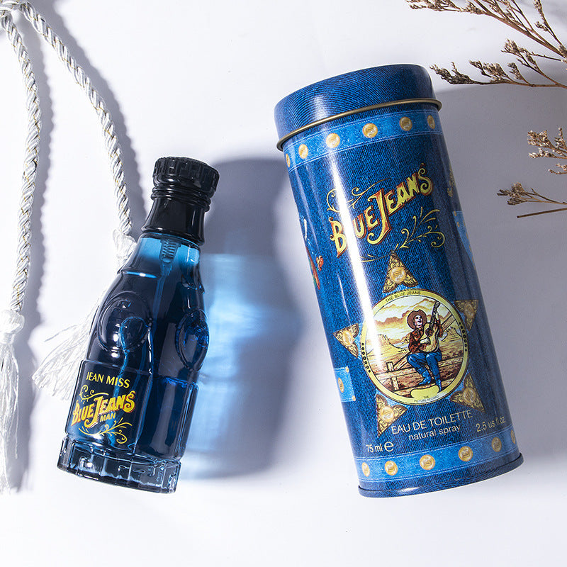 JC-241226MFG-022  Blue Denim Cola Flavor Men's Perfume Azure Long-lasting Natural Cologne 75ml