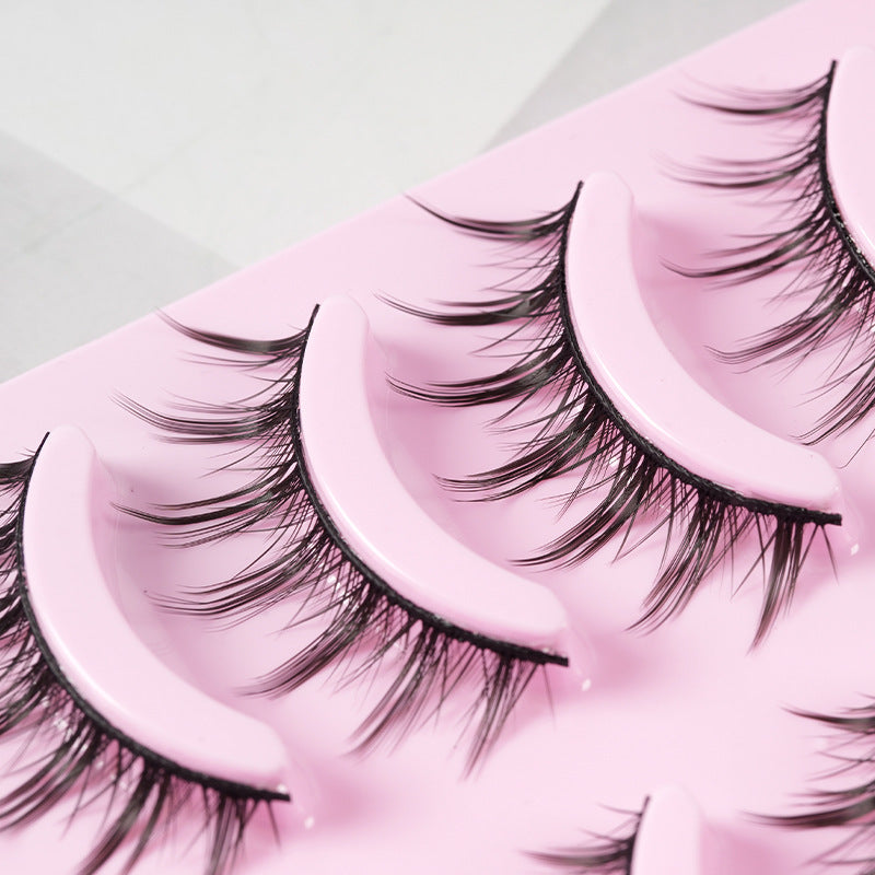 JC-241231MUP-016  5 Pairs Manga Lashes New Arrival Anime Cosplay Natural Wispy  Korean Makeup Artificial False Eyelashes