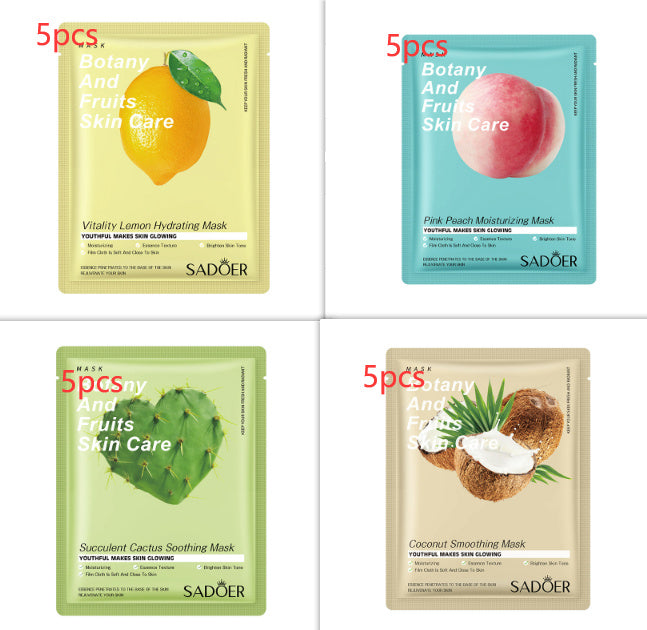 JCM-262MSK-24 SADOER Full English Fruit Plant Mask Hydrating