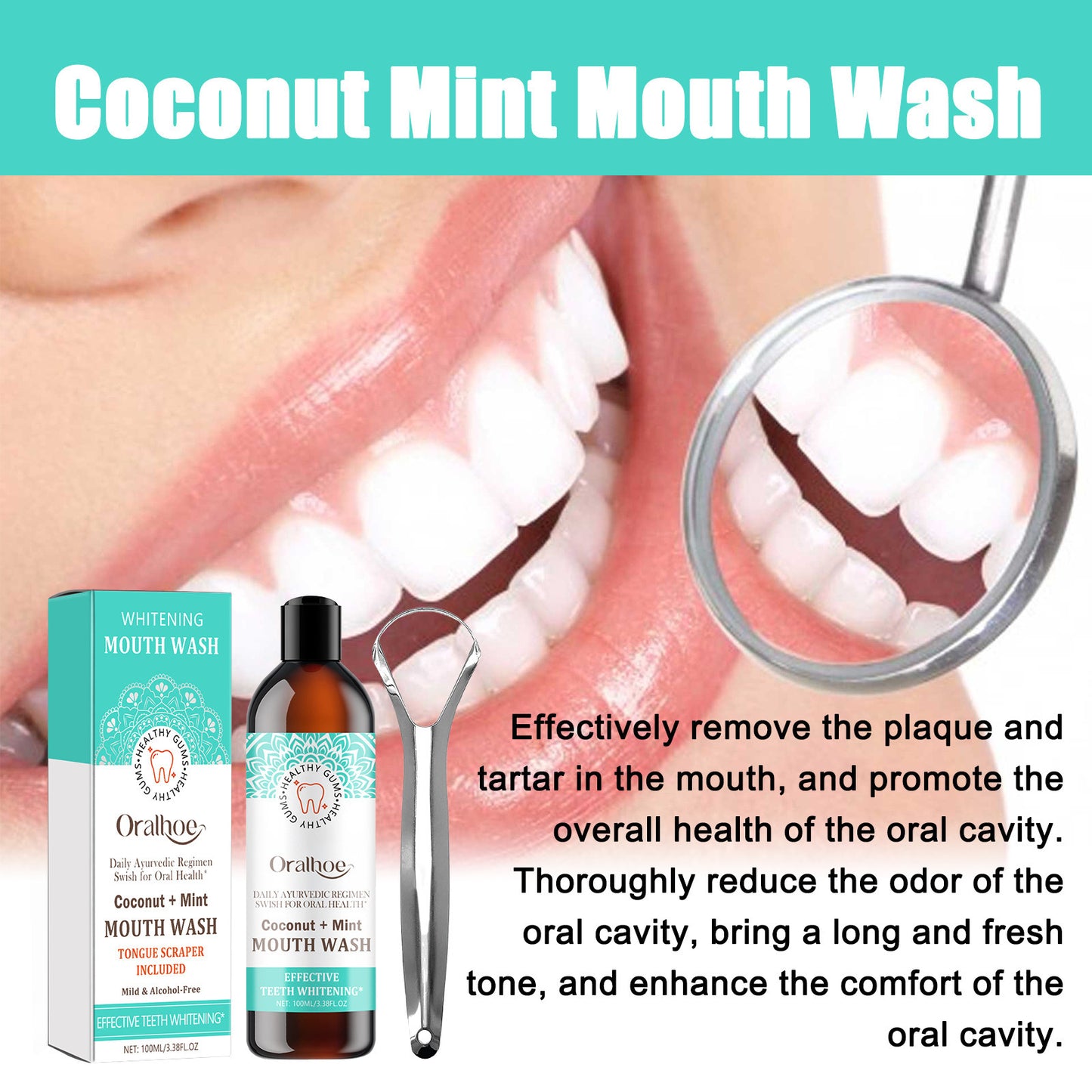 JC-250106ORL-045  Oral Care For Teeth Whitening, Refreshing, And Refreshing Mouthwash