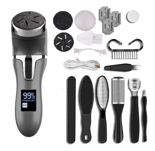 JC-241227PCA-060  LCD Digital Display Electric Vacuum Cleaner Foot Scrubber Exfoliating Pedicure Beauty Supplies Gadgets