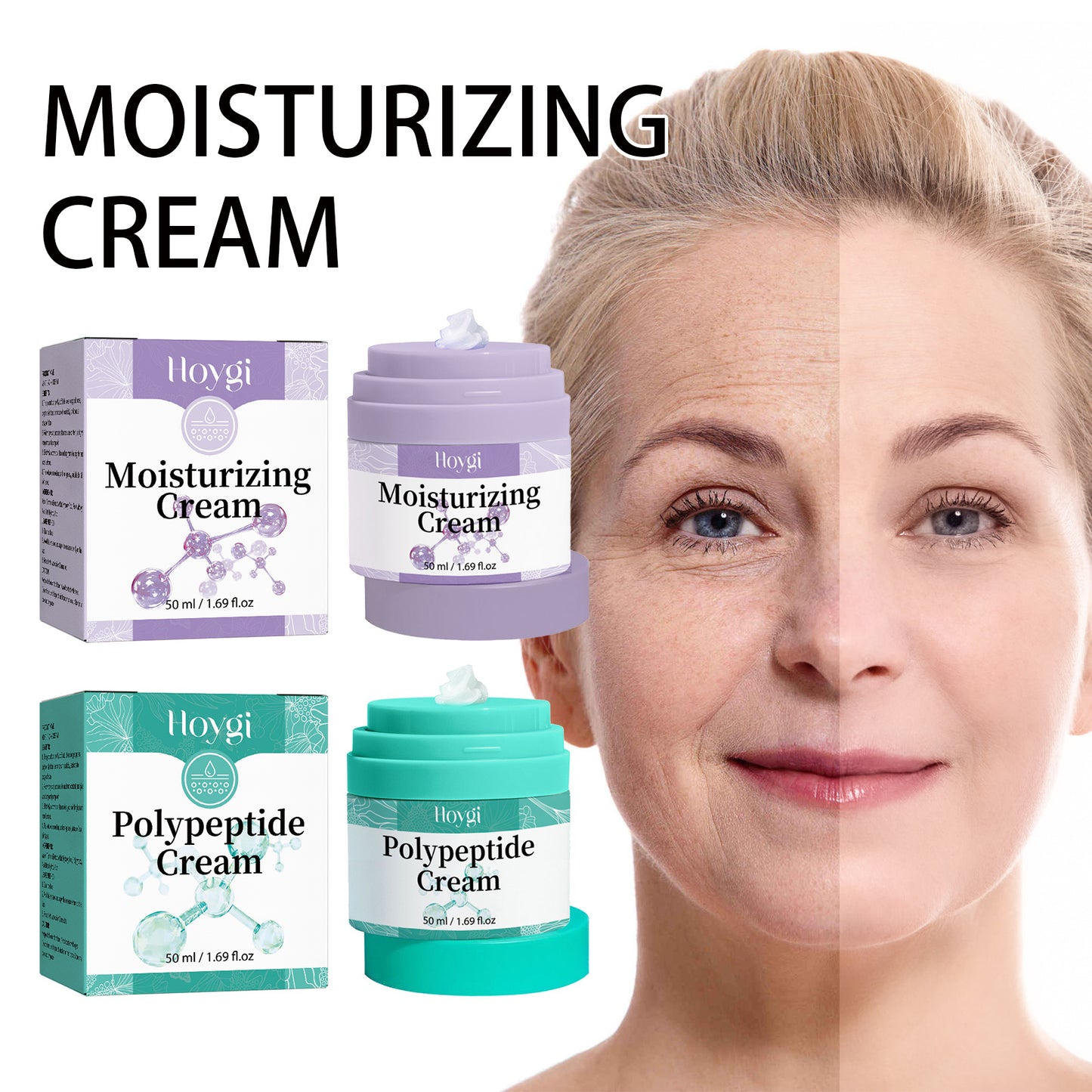 JCM-122CRM-24  Hoygi Moisturizing Skin Care Cream Lighten Pigmentation Fine Lines Anti-Wrinkle Moisturizing Rejuvenation Whitening Firming Hydrating Cream